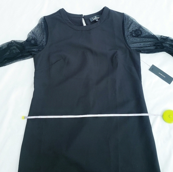 NWT Lulu's Once Upon a Midnight Black Embroidered Bell Sleeves - Picture 9 of 13